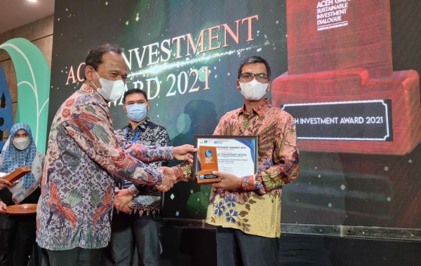 PT Pupuk Iskandar Muda Terima Penghargaan PMDN (Penanaman Modal Dalam Negeri) Terbaik Tahun 2021